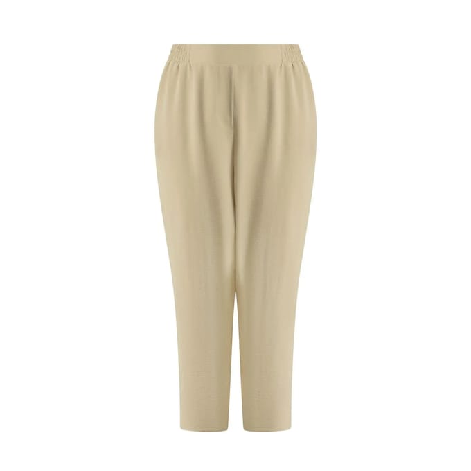 Dames fuselftaille broek van crêpe Mat Fashion