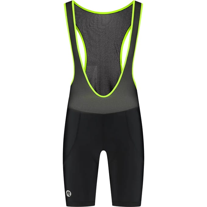 Rogelli Core Heren Korte Fietsbroek - Zeem - Bretels - Zwart/Fluor