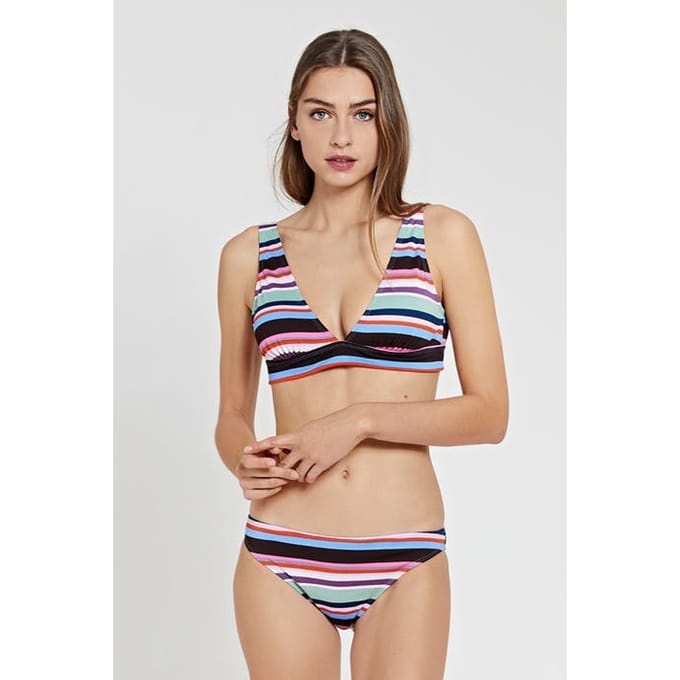 Shiwi Ladies Mod Stripe Bobby Top Bikini Multi Colour Taglia: 42 | Bikini Outlet | Donna