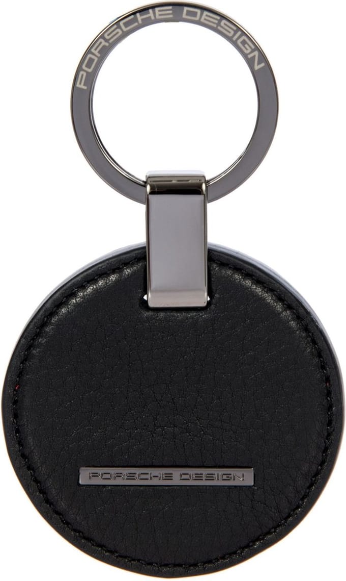 PORSCHE DESIGN Sleutelhanger Keyring Circle Black Zwart