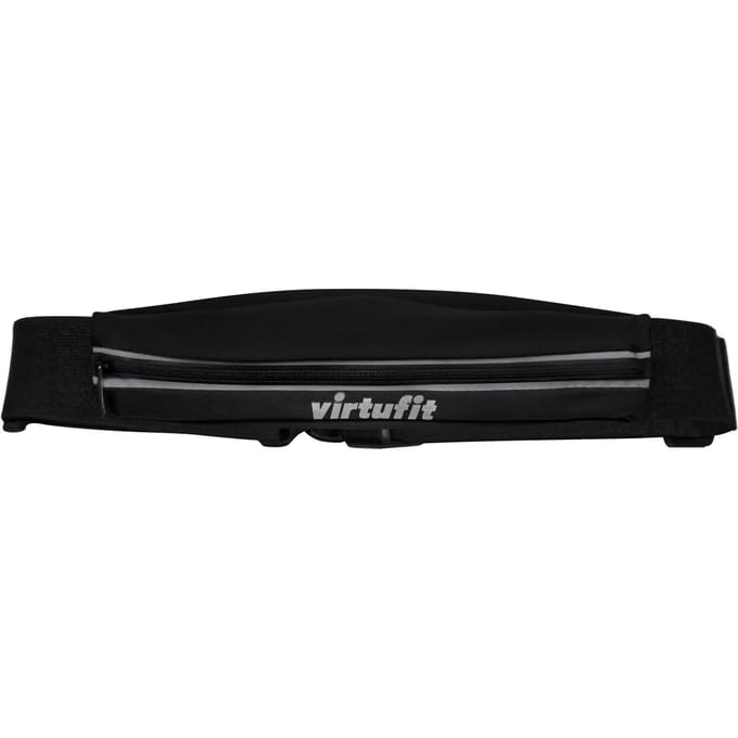 VirtuFit Running Belt - met Klittenbandsluiting - Telefoonhouder - Sport Heupband - Hardloop Riem - Heuptas - Zwart