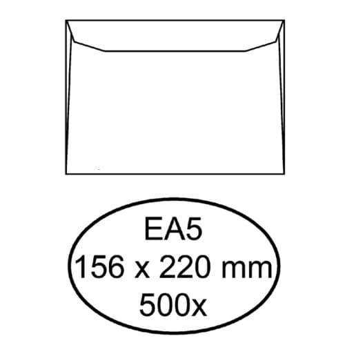 Envelop Quantore bank EA5 156x220mm wit 500 stuks