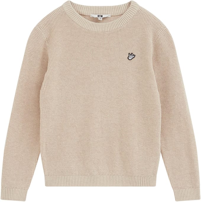 WE Fashion Jongens gebreide trui met structuur en embroidery