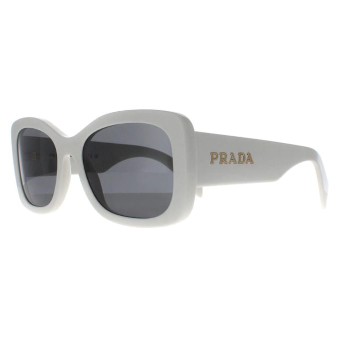 Prada PRA08S 1425S0 talk donkergrijs zonnebril
