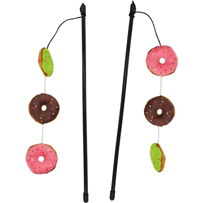 Vishengel voor katten met donuts en kattenkruid Nobby Pet (x20)