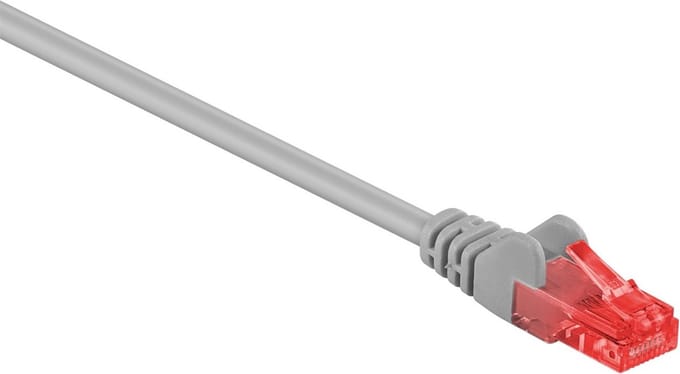 Pro CAT 6 U/UTP patch cable LSZH CU Grijs - Grijs - 0.5m