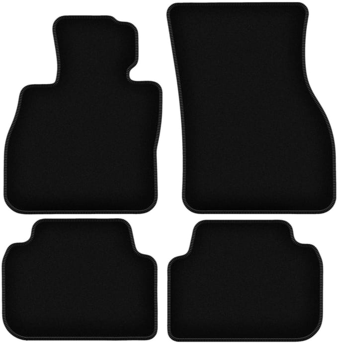 BASIC zwarte veloursmatten voor: Mini Clubman F-54 hatchback (2015-)