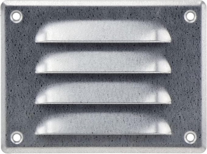 Ventilatierooster Gegalvaniseerd 140 x 105 mm - Metaal met Knaagdierbescherming