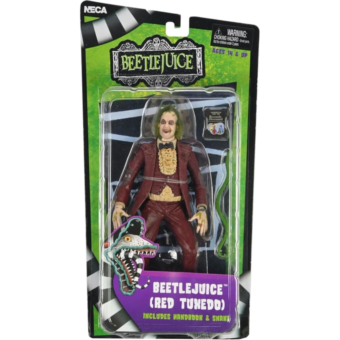 NECA Beetlejuice 1988 Action Figure Beetlejuice Red Tuxedo 18 cm Action Figuur