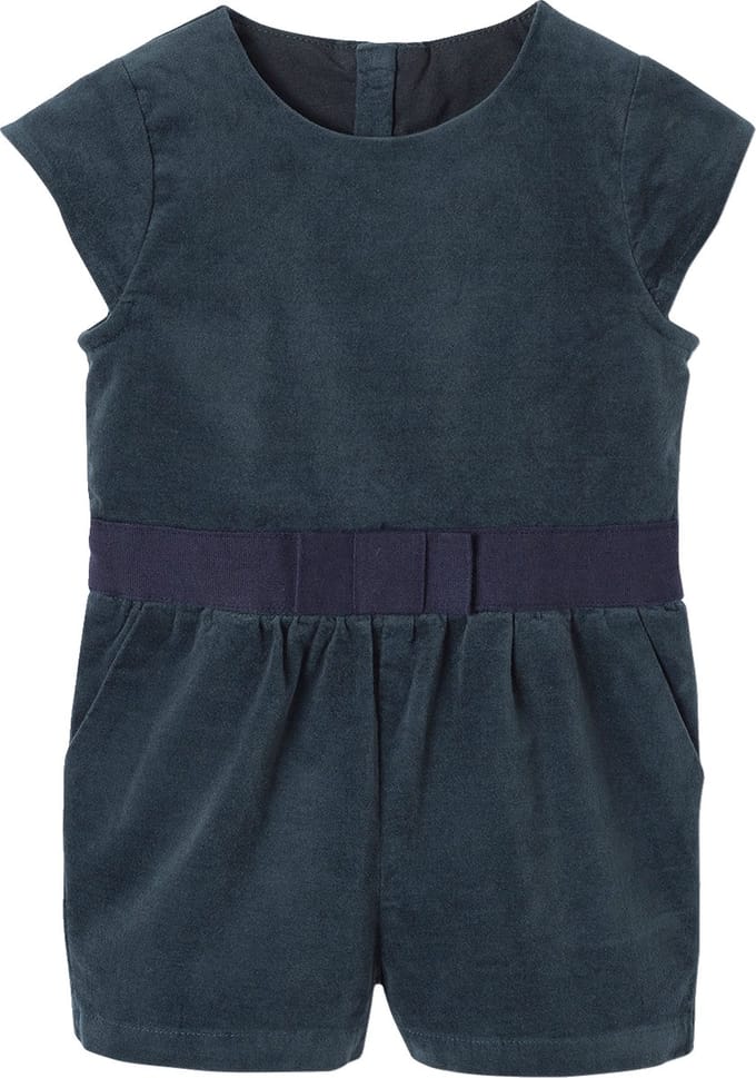 Vertbaudet Gladde fluwelen babyjumpsuit