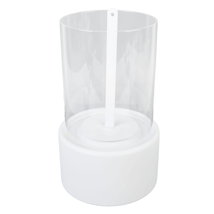 Cheminée de table portable sans fumée pour intérieur et extérieur, pièce maîtresse pour la maison, blanc blanc