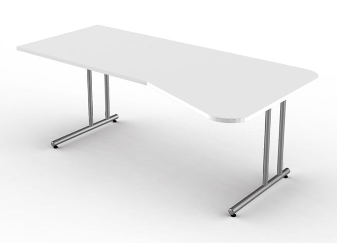 Bureau Profi wit 195cm golf