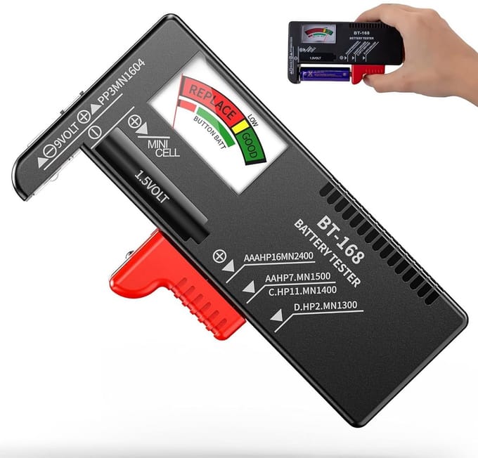 Universele Batterij Tester voor AA AAA C D 9V Knoopcel Batterijen