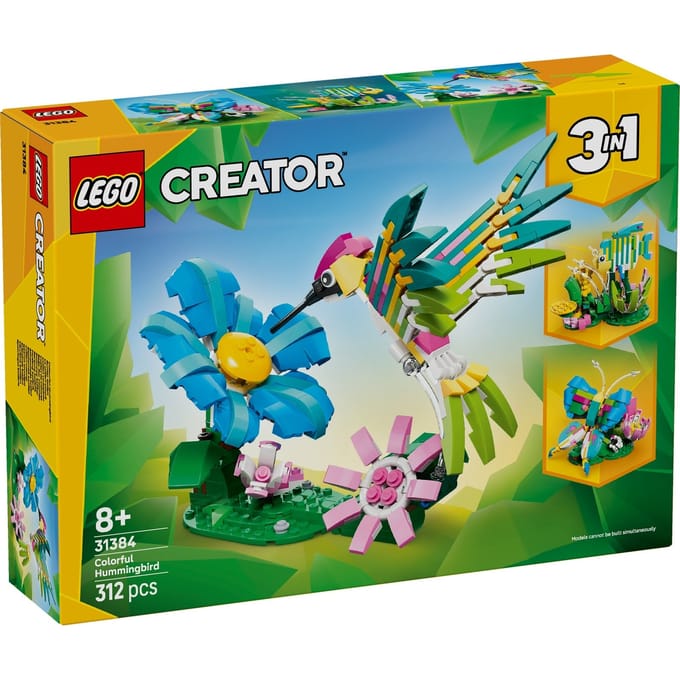 LEGO Creator Wilde dieren: kleurrijke kolibrie 31384 Bouwsets