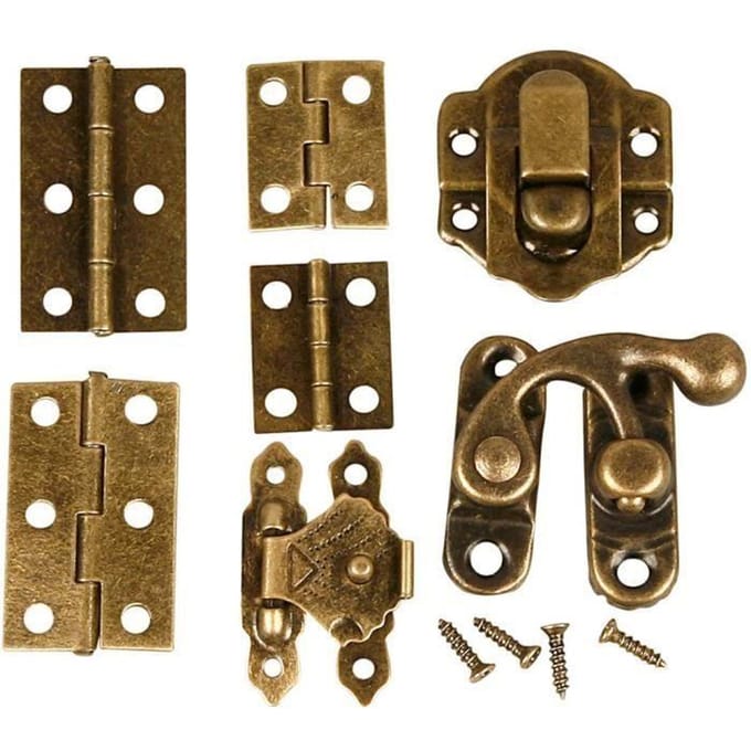 Creotime Mini-beslag Antiek Goud 15 Sets