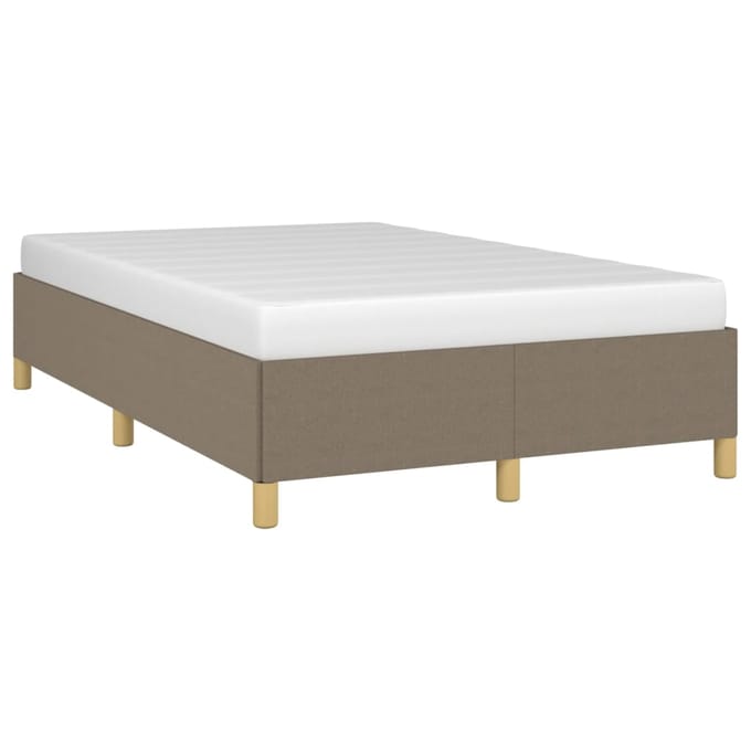 vidaXL - Bedframe - zonder - matras - 120x200 - cm - stof - taupe