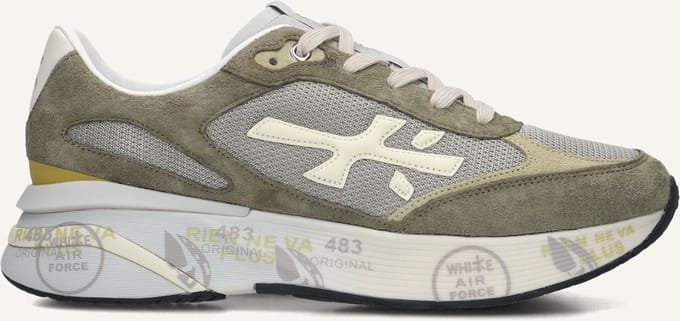 Premiata Moerun Sneakers - Suède - Heren - Groen - Maat 45