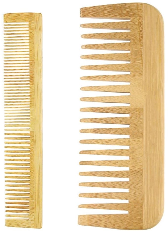 Dailygoods - Houten Kam Set - Antistatische Bamboe Kammen