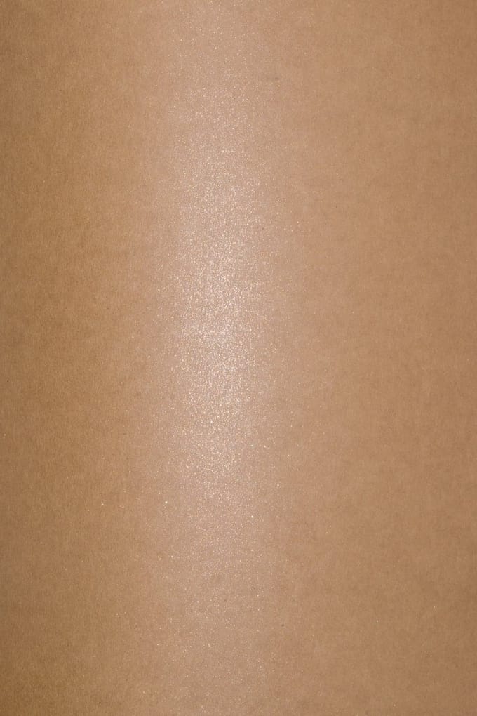 Netuno - bruin metallic papier - A4 - 21 x 29,7 cm - 20 vellen - 300 gram - Aster Metallic Rustic Cooper Dust