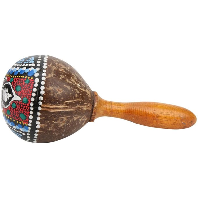Zandslag Kokosschaal Kunst Draagbaar Handheld Speelgoed Muziekinstrument Accessoires Kokosschaal en brown