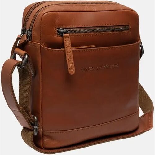 Chesterfield Arnhem Waxed Pull Up Schoudertas - Cognac