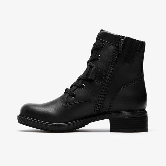 Hearth Parker Zwarte Leren Boots