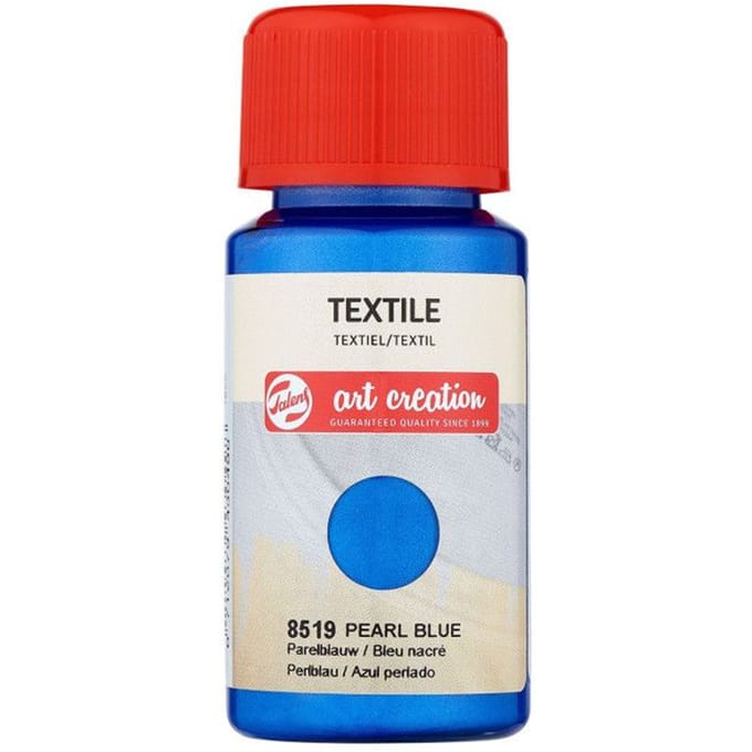 Peinture pour textile - bleu nacré - Talens Art Creation - 50ml bleu