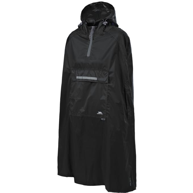 Trespass Unisex qikpac waterdichte opbergbare poncho met capuchon