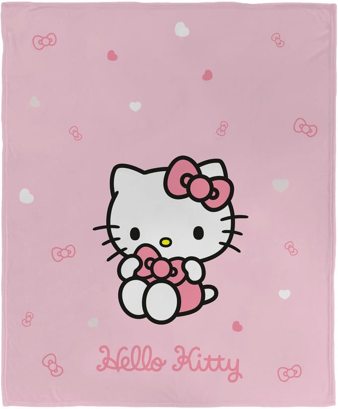 Hello Kitty Fleeceplaid Cute - 125 x 150 cm - Polyester