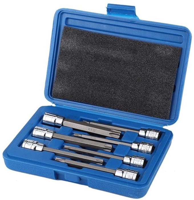Dailygoody - Set met 7 dopsleutels - Torx dopsleutel set