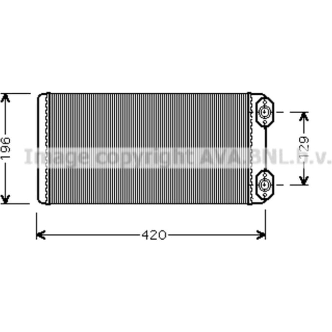 Warmtewisselaar, interieur verwarming HIGHWAY AUTOMOTIVE VL6036