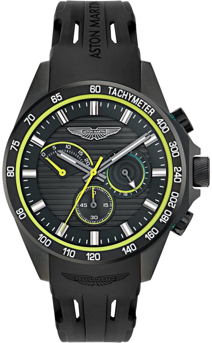 Aston Martin Aml Thrill HLC W MTRH1F503 Horloge - Siliconen - Zwart - Ø 44 mm