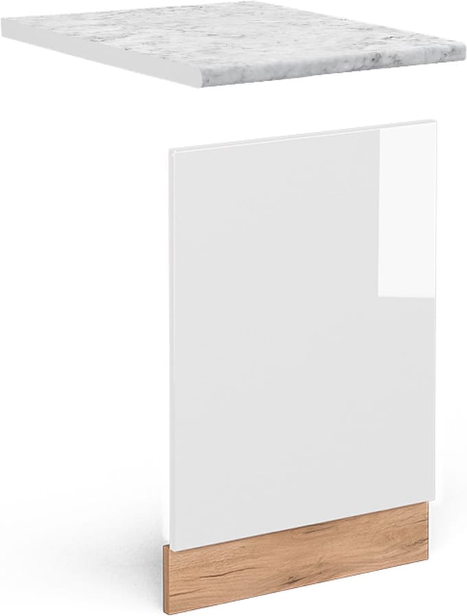 Vicco R-Line Frontpaneel – 45 cm, WB Marmer Wit Hoogglans