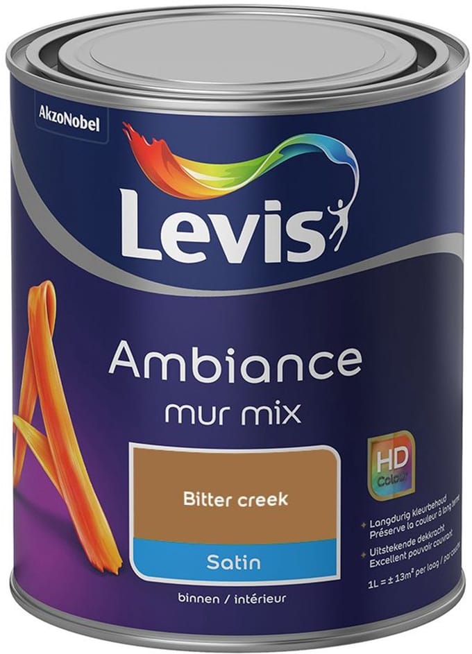 Levis - Ambiance Mur Satin Mix - Bitter Creek - Mengverf - 1 L