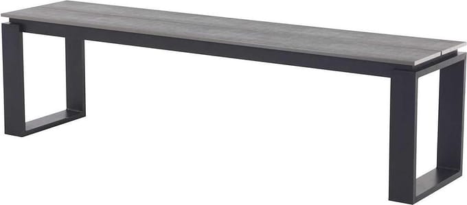Lisomme Abel tuinbank grijs - 180 x 43 cm