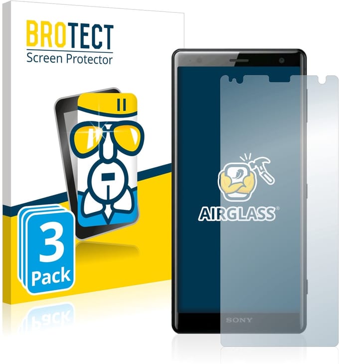 Screenprotector 3 Stuks voor Sony Xperia XZ2 Beschermglas transparant