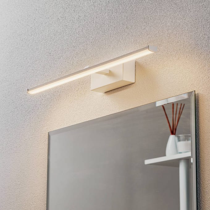 Fabas Luce LED wandlamp Nala, wit, breedte 50 cm