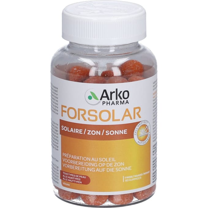 Arkopharma Forsolar zon gummies 60 Stuks