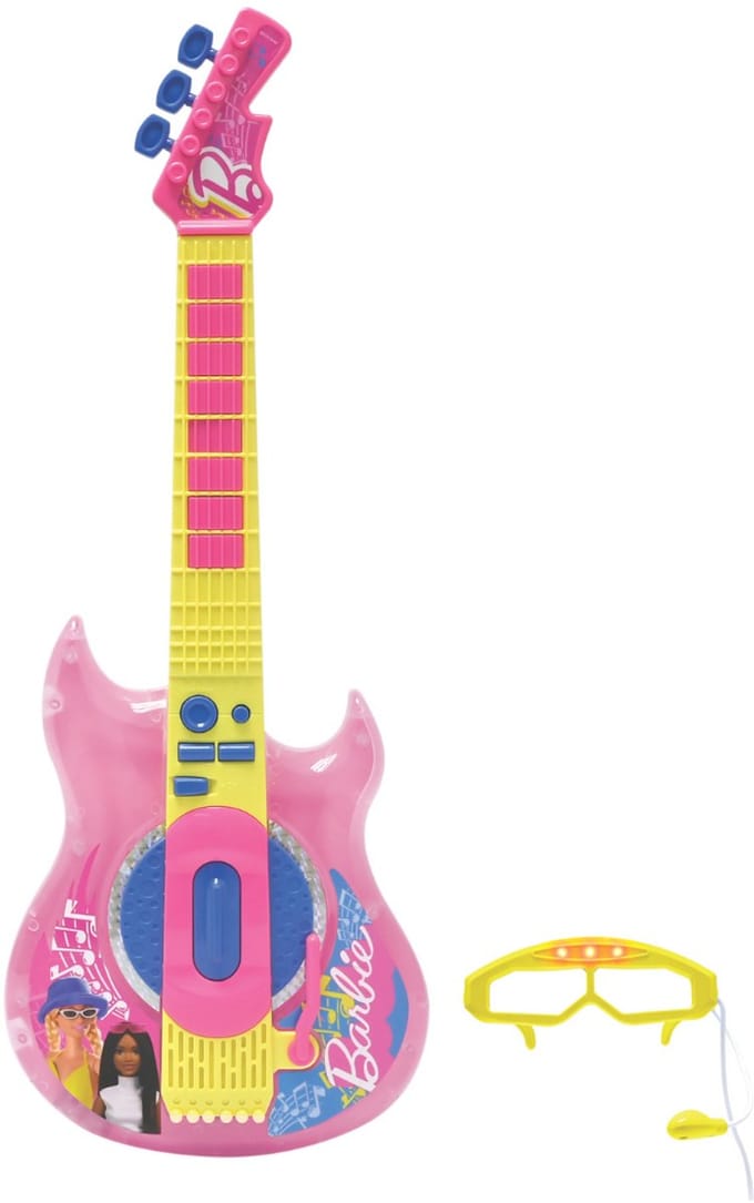 Barbie Electronic Lighting Gitaar met microfoon in glasses shape