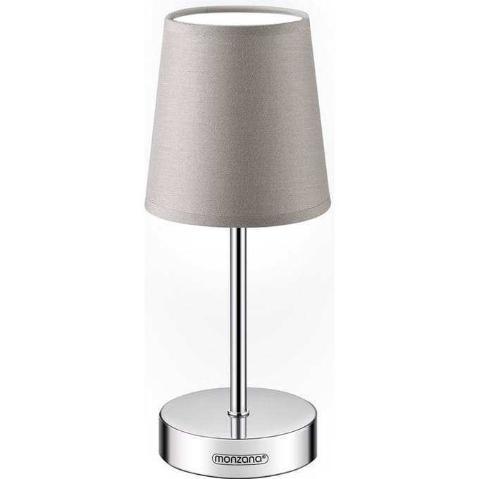 Monzana Tafellamp 1 Stuks – Incl. Lampenkap/ E14/ 32cm – Taupe