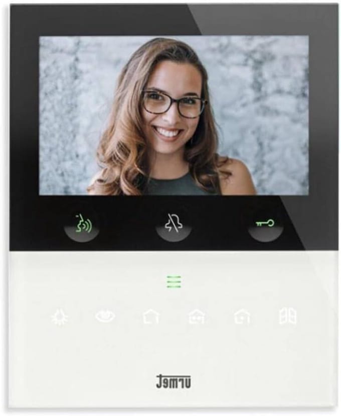 Video Intercom - Beeldbuis Deurtelefoon - Veilige Communicatie - Spraakgestuurde Bediening - 5 Inch Scherm - Wit