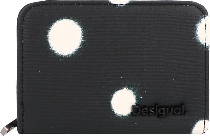 Desigual Portemonnee New Splatter Maya Small Wallet Black Zwart