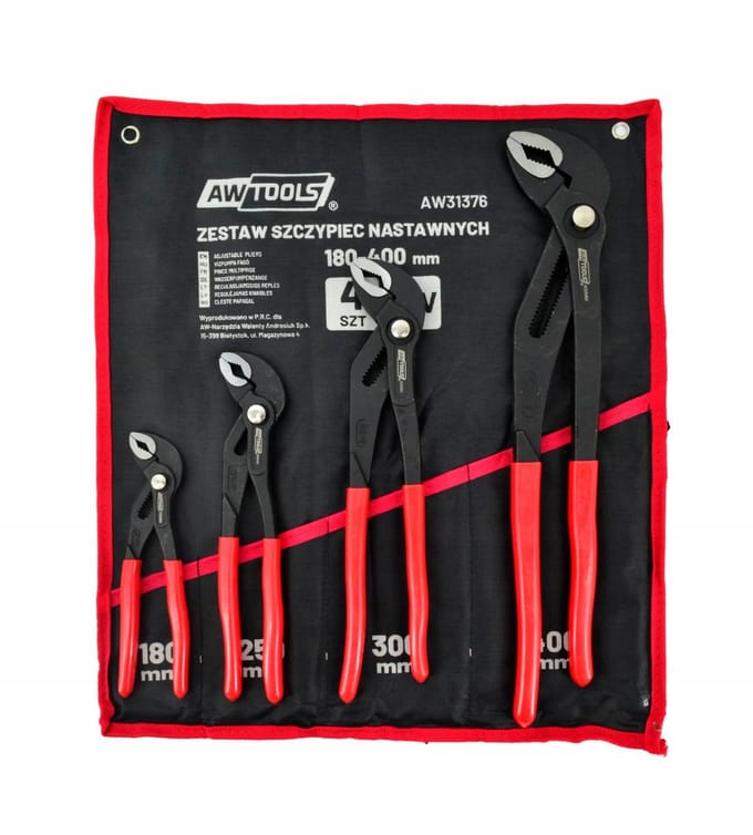 AWTOOLS Verstelbare tangenset 4-delig (180-400 mm)