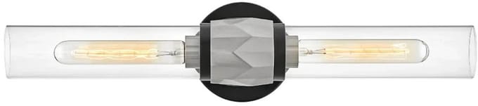 Hinkley LED Wandlamp Ellison | 2X E27 Max 40W | Black with Brushed Nickel