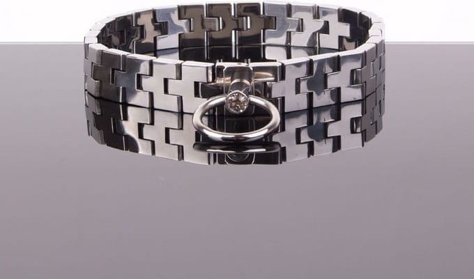 Watch band Collar met Kristal en Slot