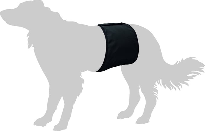 Flamingo Gentleman Wraps Plus - Hondenkleding - 74 x 23 x 0.5  - Zwart