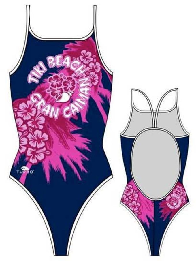Turbo Tiki Beach Zwemkleding Blauw 3XL Vrouw