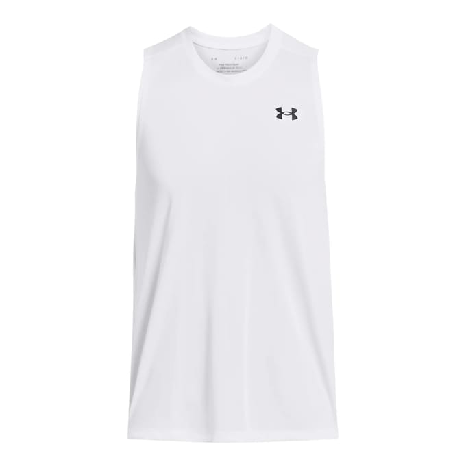 Under Armour UA Tech Tank Heren Sporttop - Wit