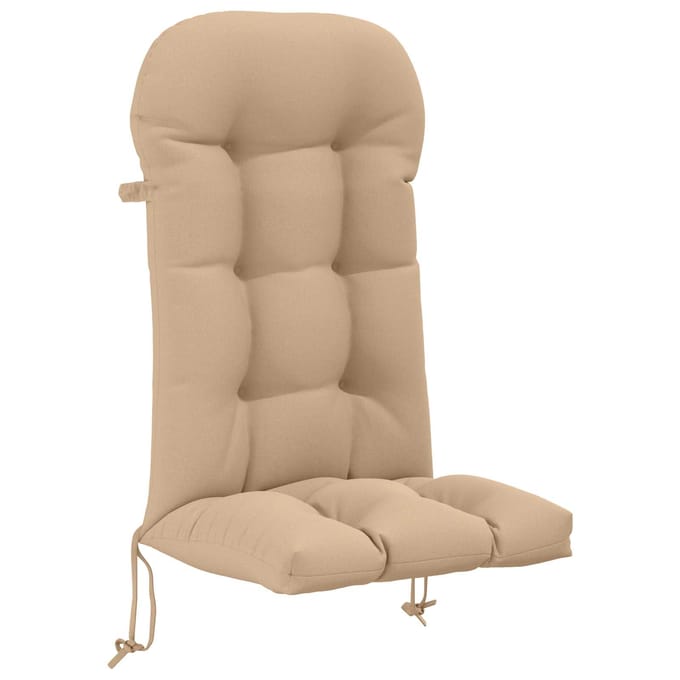 vidaXL - Kussen - voor - Adirondack-stoel - PUTTEN - 100% - Polyester - Zand