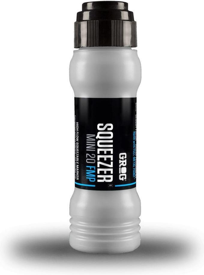 Grog Squeezer Paint Mini Verfstift - Silver Chrome - Schrijfbreedte  20mm - Permanente Stift